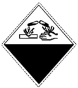 《常用危险化学品的分类及标志》中此图形为腐蚀品的安全标志。